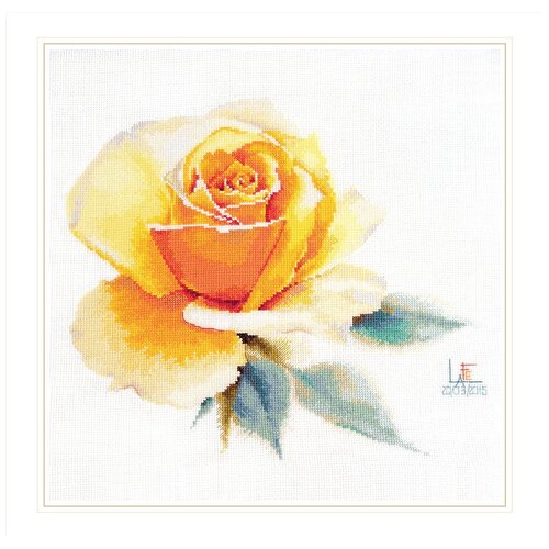 Набор для вышивания Алиса 2-52 Акварельные розы. Жёлтая элегантная 24 х 26 см
