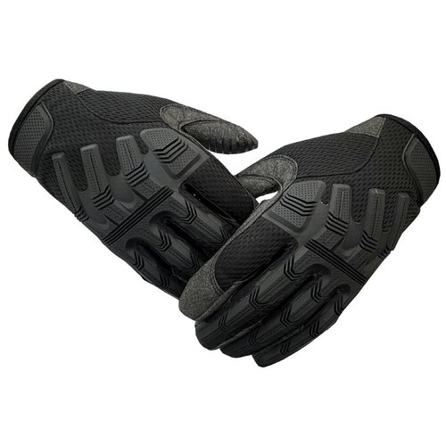 Тактические перчатки полнопалые черные, 2XL