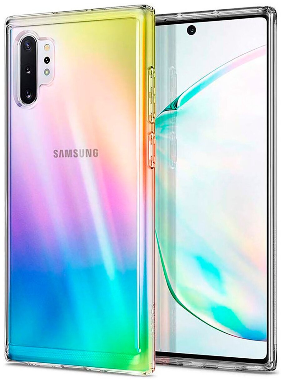 Силиконовый чехол на Samsung Galaxy Note 10+ / Самсунг Ноут 10+ прозрачный
