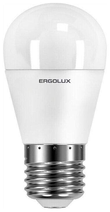 Лампочка Ergolux E27 9W 220V 6500K 875Lm LED-G45-9W-E27-6K 13178