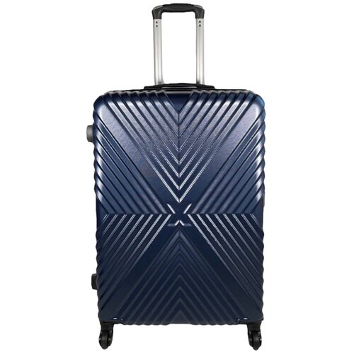 фото Чемодан – большой (размер l) 95 л, 73x48x27 см, съемные колеса , цвет темно-синий king of king