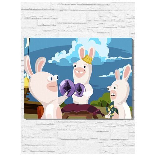 Картина по номерам на холсте игра Rabbids invasion (PS, Xbox, PC, Switch) - 9770 Г 30x40