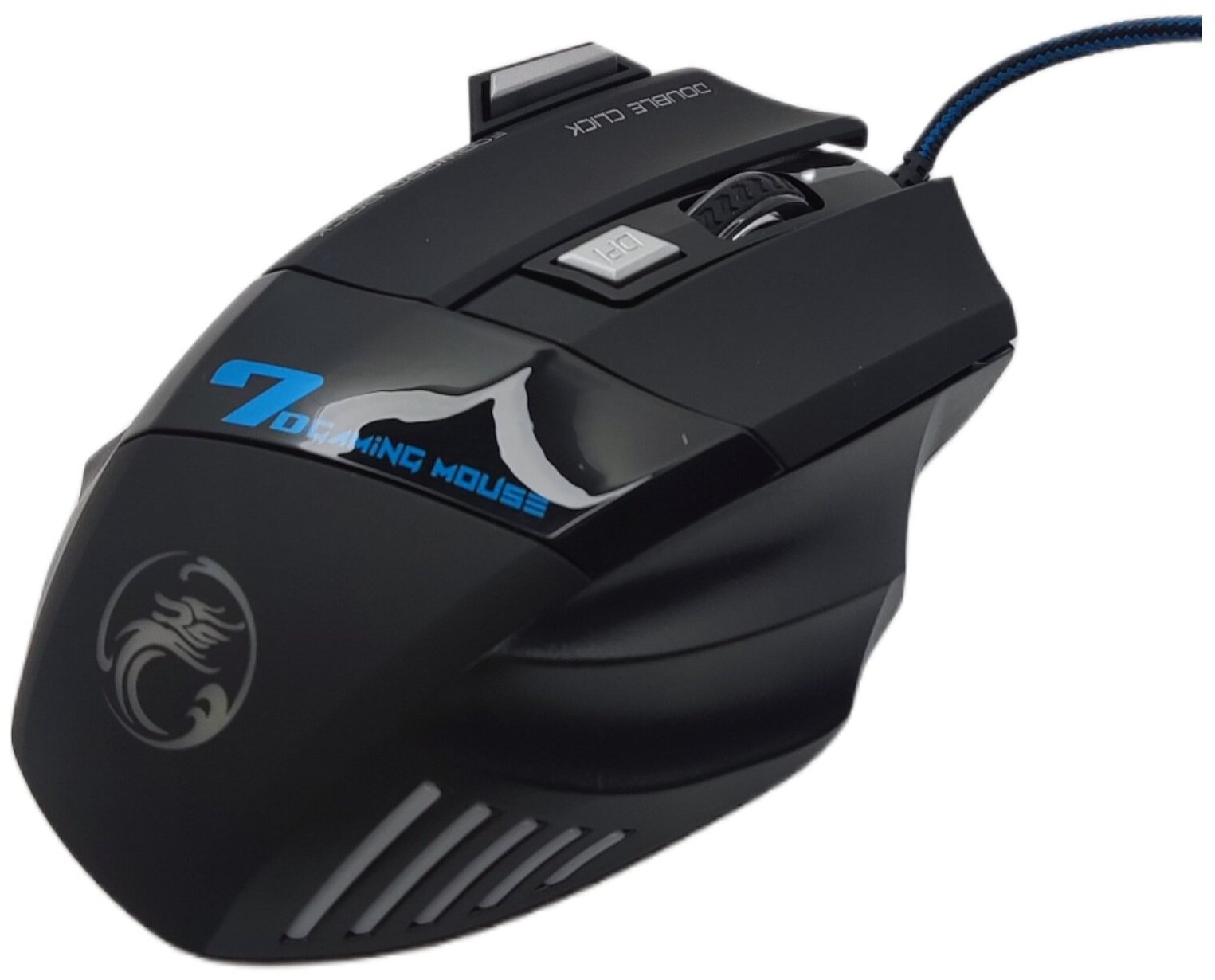 Игровая мышь проводная IMICE X7, 5500DPI , RGB,бесшумный клик, цвет Черный.