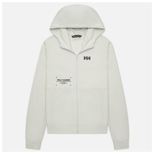 фото Мужская толстовка helly hansen move sweat full zip hoodie белый , размер xs