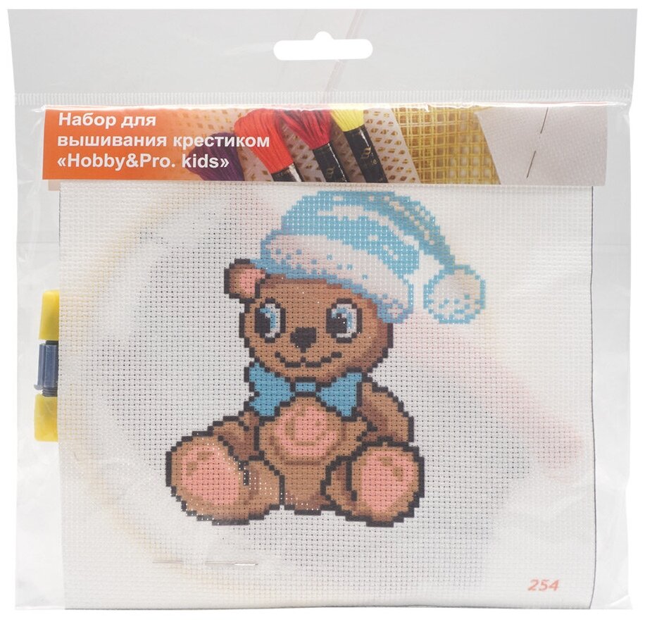 254 Набор для вышивания Hobby & Pro Kids ' Мишутка ' 19*18см Hobby&Pro - фото №5