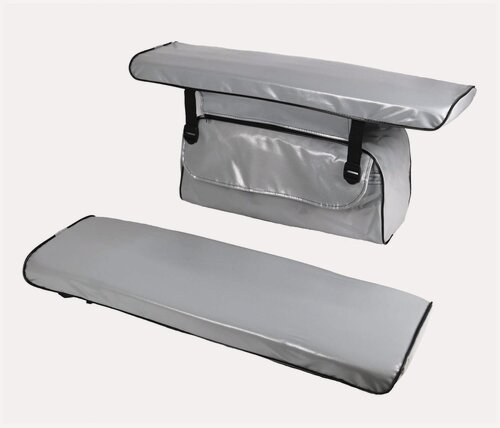 Изображение товара Комплект мягких накладок с сумкой для сидений лодки GAOKSA 65*20*4см, ПВХ (серый)