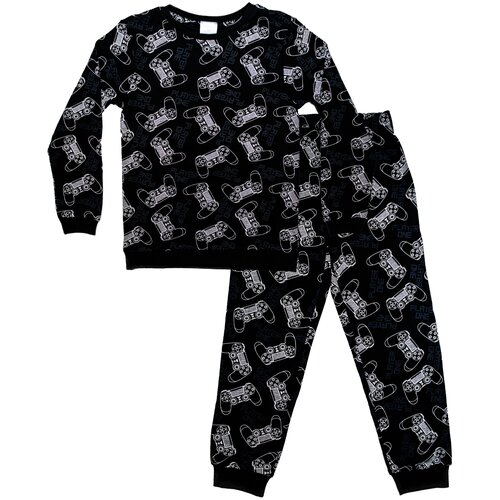 Пижама для мальчика (фут. с дл. рукавом/брюки) Джойстик, «Андерсен», размер 152