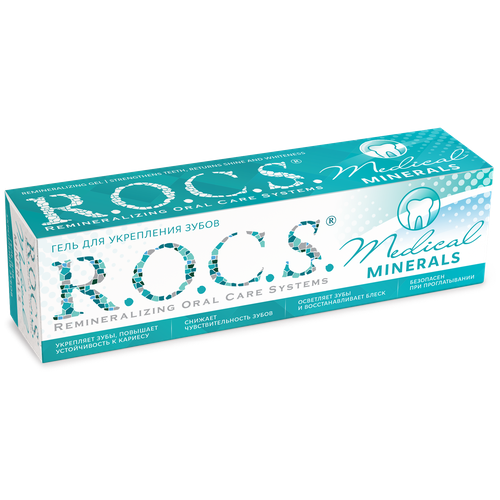 ROCS Гель для зубов реминерализующий для укрепления зубов против кариеса рокс медикал от кариеса