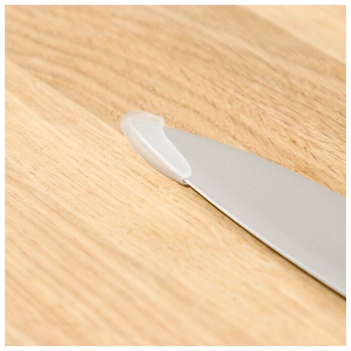 Нож кухонный Доляна Zeus, универсальный, 12,5 см, цвет чёрный - фотография № 3
