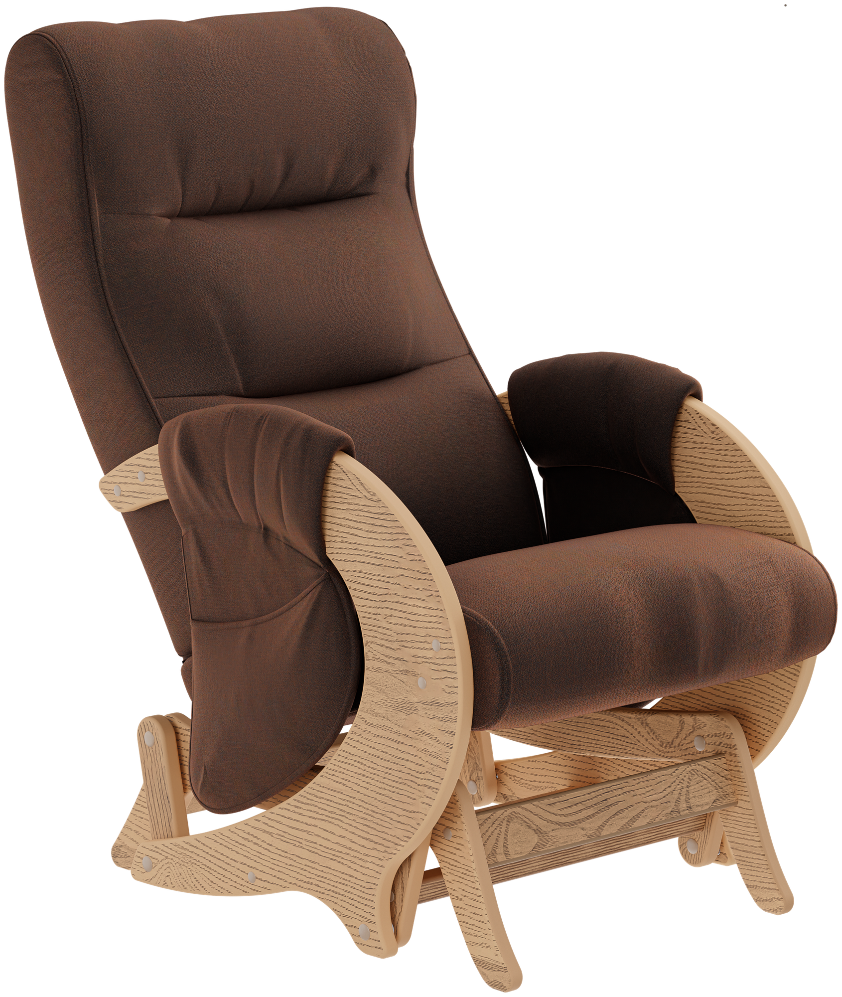 Кресло-качалка Глайдер Эталон для взрослых мягкое для дома квартиры гостиной прихожей дачи, для отдыха, в подарок - фотография № 1