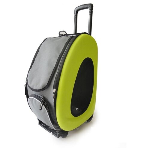 Переноска-тележка для собак до 8 кг Ibiyaya Eva складная 3 в 1, синяя, 3.2 кг