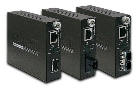 Умный медиаконвертер Planet GST-802 10/100/1000Base-T to 1000Base-SX Smart Gigabit Converter