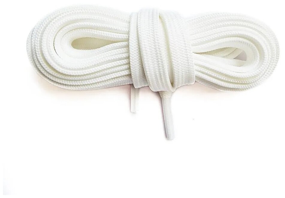 Шнурки LENKO белые плоские 140 см