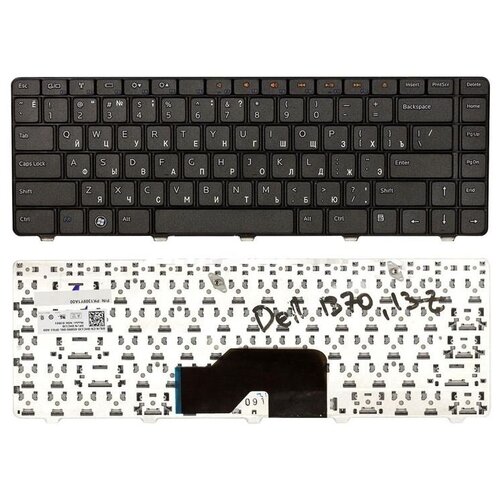 Клавиатура для ноутбука Dell Inspiron 13Z, 1370 черная клавиатура для ноутбука dell inspiron 1370 13z черная