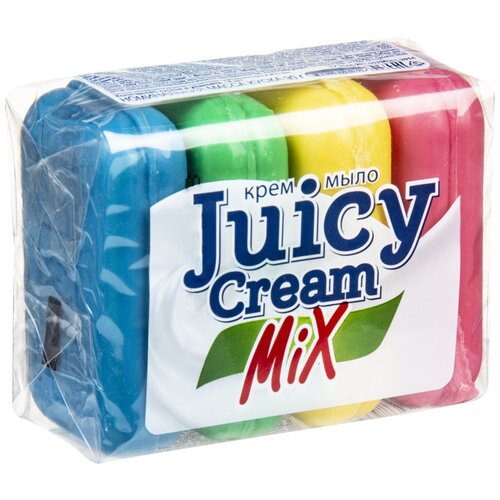 Juicy Cream Крем-мыло Mix, 4 шт., 360 мл, 90 г