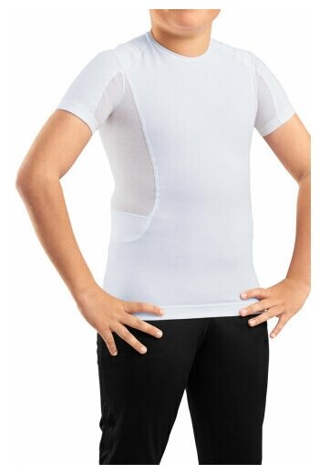 MEDI GM10-7 - S Корректор осанки «Функциональная футболка medi Posture plus young» детский (S / Белый)