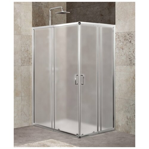 Душевой уголок BELBAGNO UNIQUE 1900х1150х900 хром (рифленое стекло) UNIQUE-AH-2-100/115-75/90-P-Cr