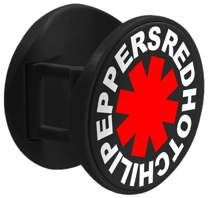 фото Попсокет усиленный Solid "RHCP", черный/Popsocket / Попсокет - держатель для телефона