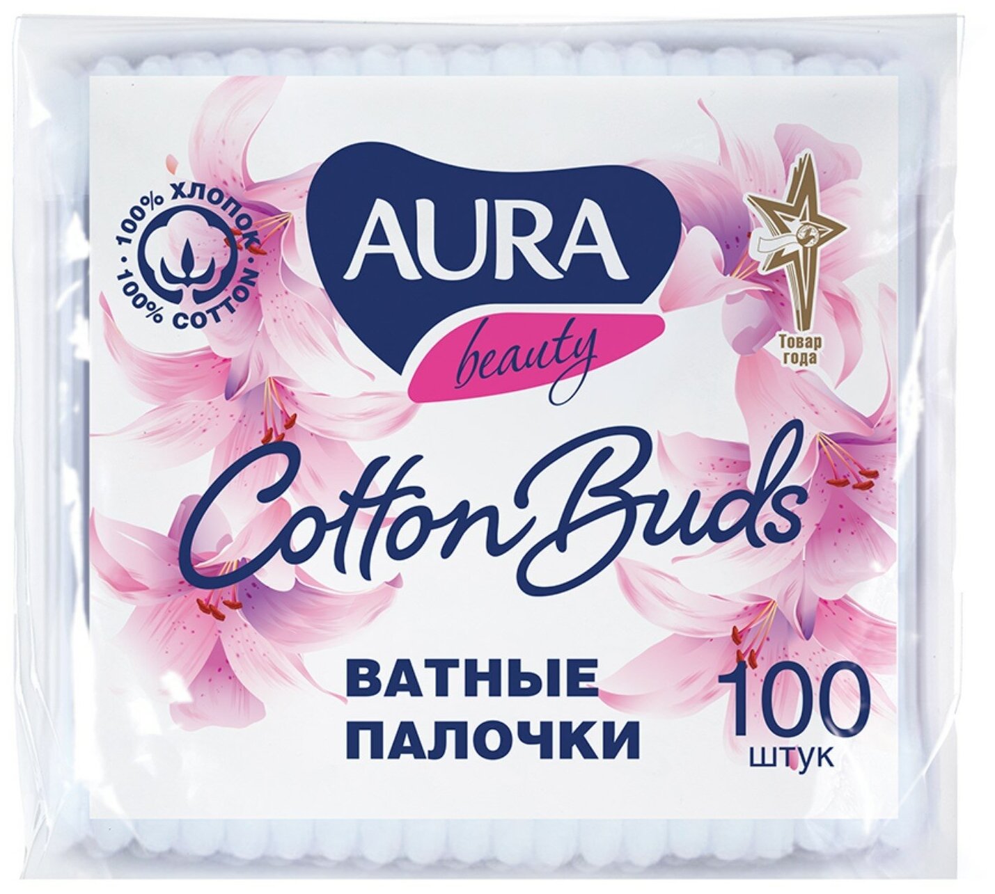   Aura Beauty Cotton buds, 100 ., 