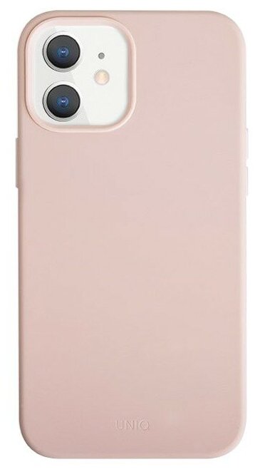Uniq для iPhone 12 mini (5.4) чехол LINO Anti-microbial Pink
