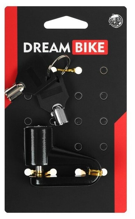 Велозамок Dream Bike, противоугонный, цвет чёрный