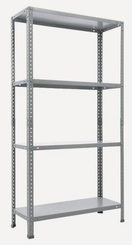 Изображение товара Стеллаж Практик ES 150KD/75x30/4 серый