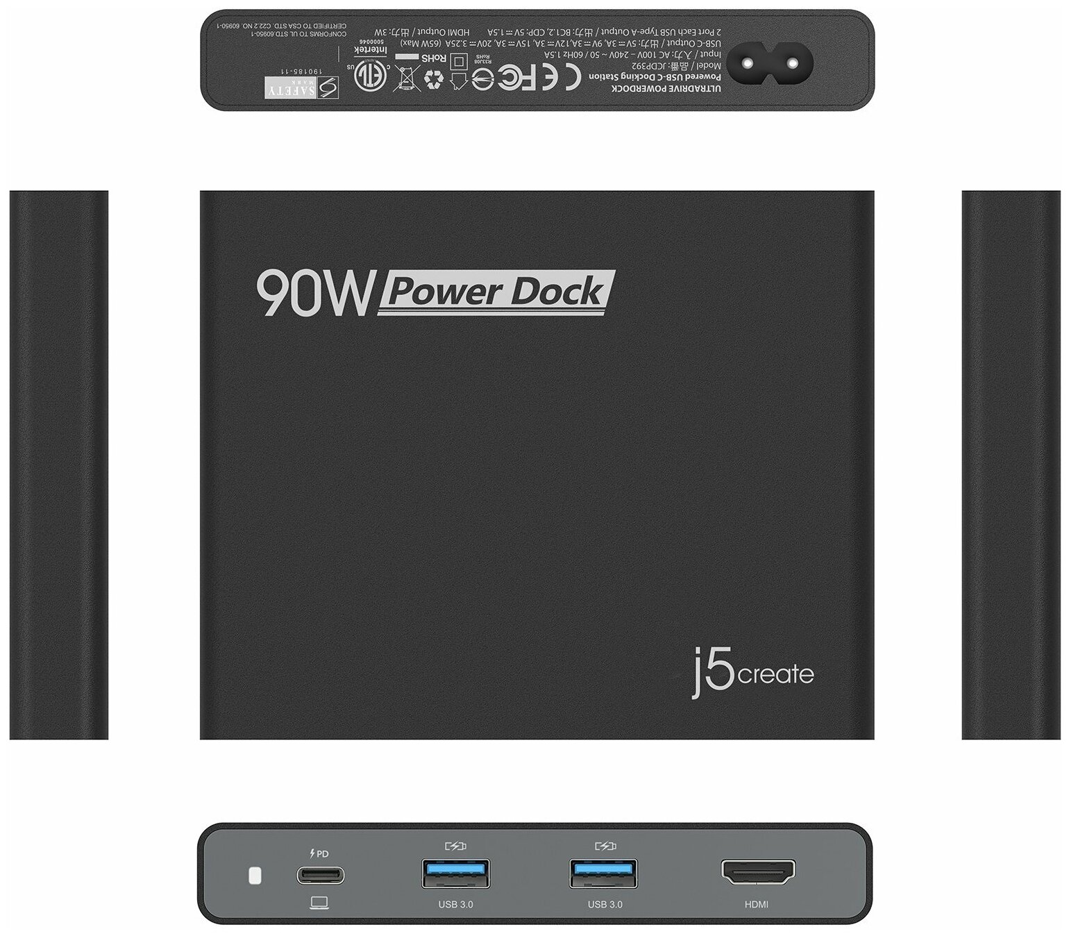 Док-станция USB j5create Black - фото №5