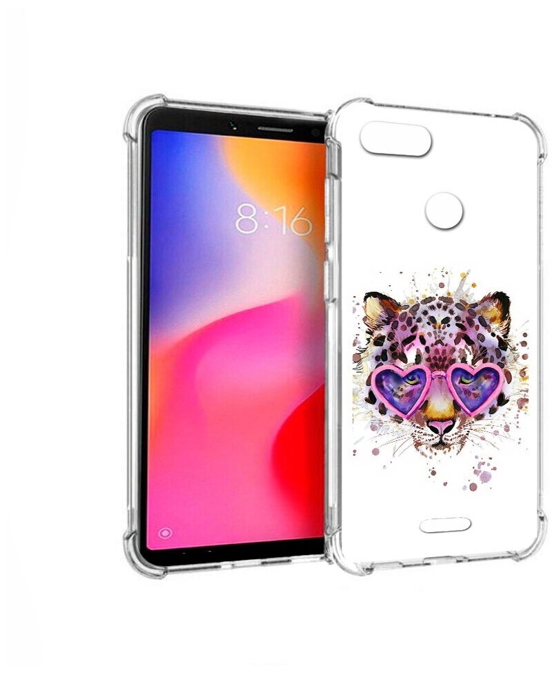 Чехол задняя-панель-накладка-бампер MyPads модный леопард для Xiaomi Redmi 6 противоударный