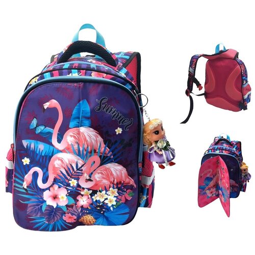 Школьный рюкзак для девочки / Ранец Лол / С рисунком Лол / Для начальной школы / три сменяющихся изображения / Анатомическая спинка