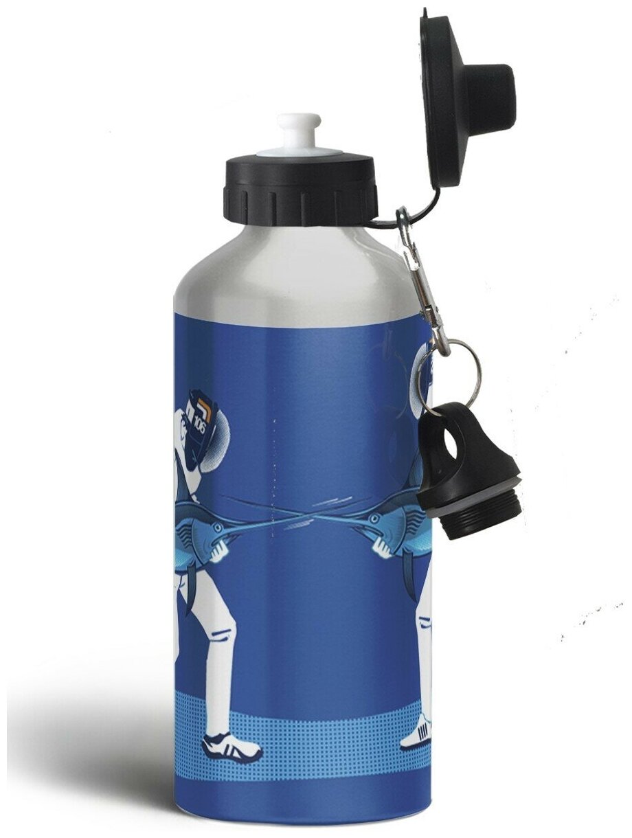 Бутылка спортивная, туристическая фляга Фехтование спорт - 146