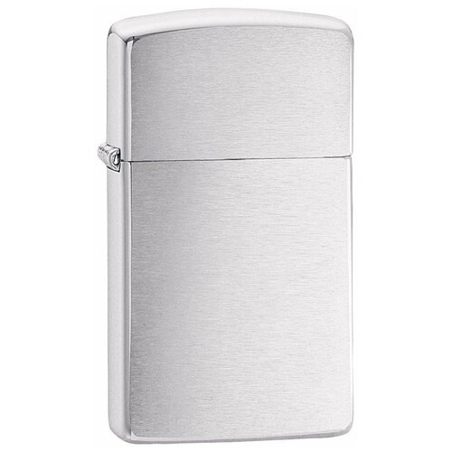 Зажигалка Slim с покр. Brushed Chrome серебристая серебристый Zippo 1600 GS