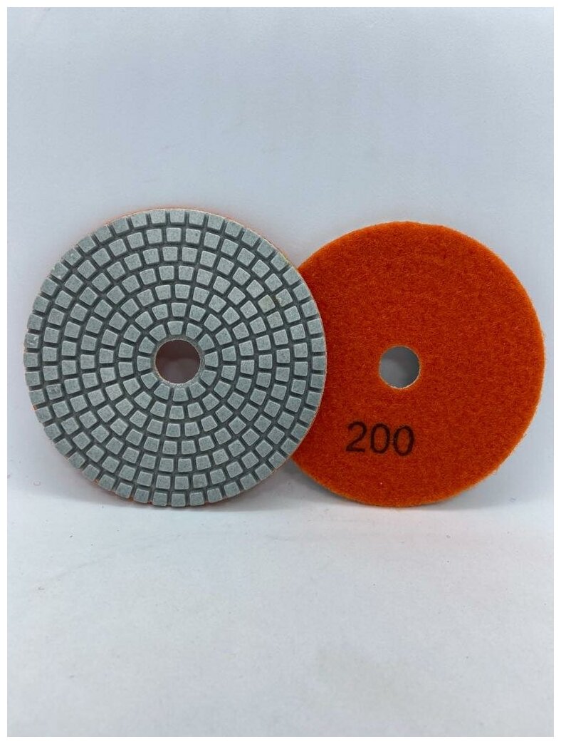 Алмазный полировальный гибкий диск d100 ЭКО PLUS №200