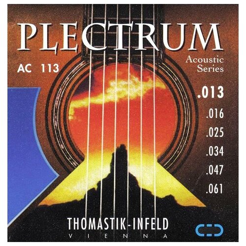 Комплект струн для акустической гитары Thomastik AC113 ac113 plectrum комплект струн для акустической гитары бронза 013 061 thomastik