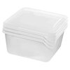 Набор контейнеров для заморозки продуктов Lucky Friday FROZEN, 3 штуки, 0,75 л, квадратные, цвет: прозрачный (количество товаров в комплекте: 3) - изображение
