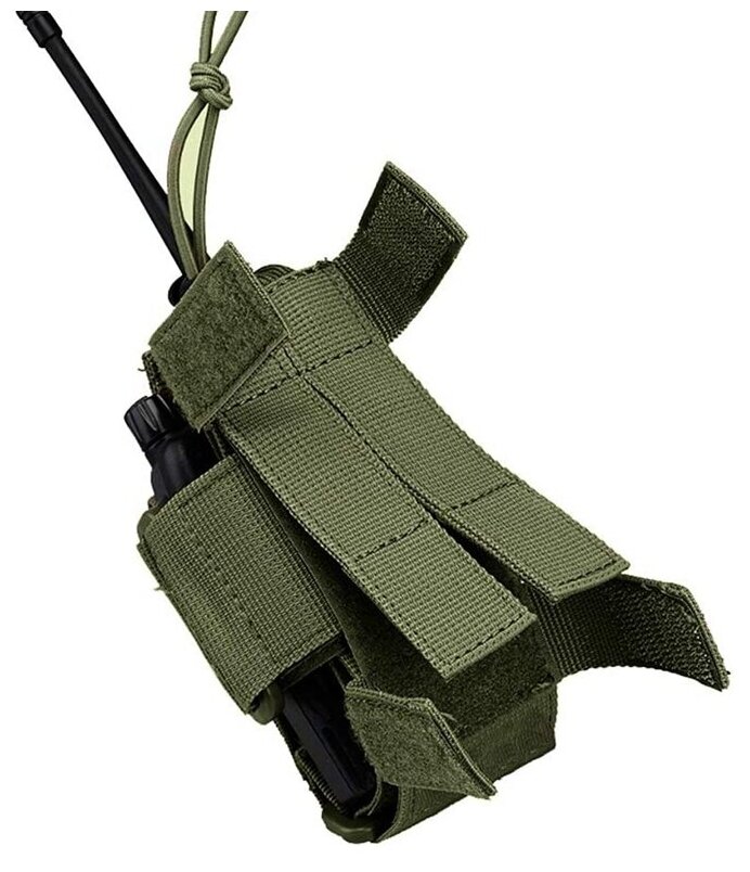 Тактическая сумка чехол для рации Baofeng Retevis Kenwood TYT Abbree, универсальный подсумок для радиостанции на лямку, ремень, рюкзак, Army Green