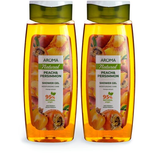 Гель для душа и тела Aroma Natural Peach  & Persimmon 400 мл. Арт. 24398-2