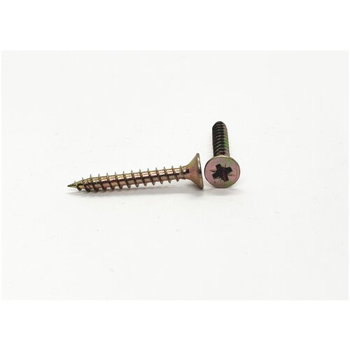 Саморез универсальный 4х30, желтый цинк, 250шт.