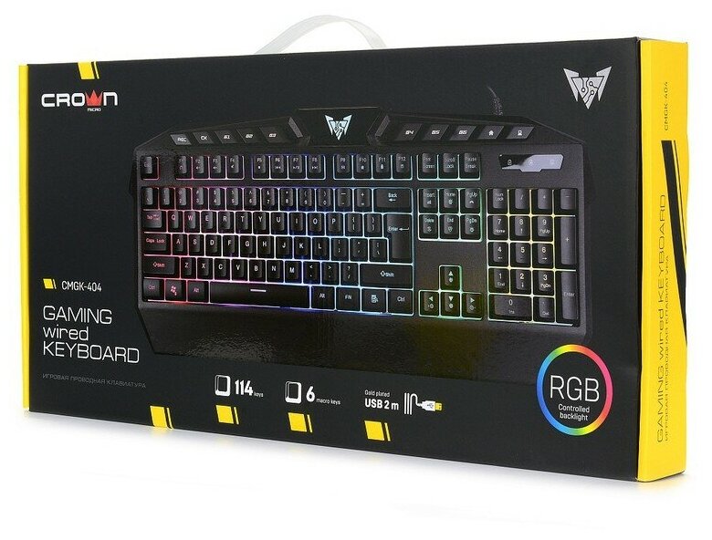 Клавиатура Crown CMGK-404