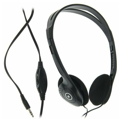 Наушники Defender Aura 101 накладные 85 дБ 32 Ом 35 мм 18 м черный 95400₽