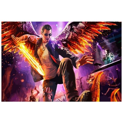 Картина по номерам на холсте Игра SAINTS ROW - 8970 Г 60x40