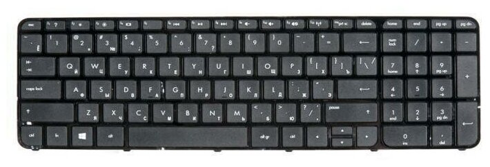 Клавиатура (keyboard) для ноутбука HP Pavilion 15-b Sleekbook 15 Ultrabook 15 черная с рамкой гор. Enter ZeepDeep