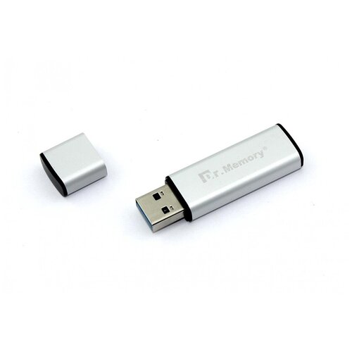 Флешка USB Dr. Memory 009 64GB, USB 3.0, серебристый