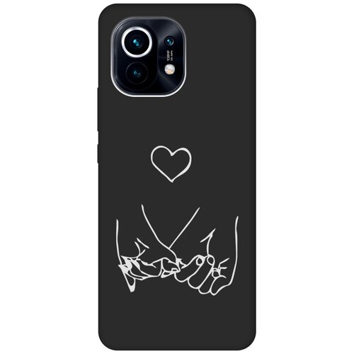 Матовый Soft Touch силиконовый чехол на Xiaomi Mi 11, Сяоми Ми 11 с 3D принтом Lovers Hands W черный матовый soft touch силиконовый чехол на xiaomi mi 11 сяоми ми 11 с 3d принтом 2005 w черный