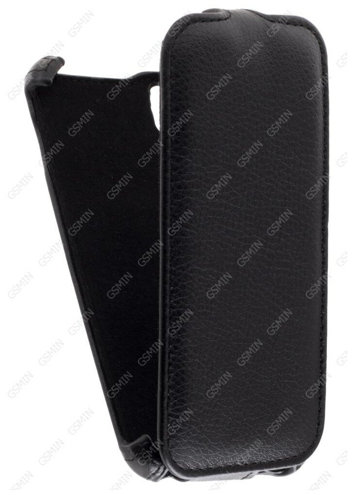 Кожаный чехол для Alcatel One Touch Idol 3 (4.7) 6039Y Armor Case (Черный)