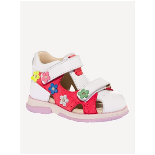 фото Сандалии minimen, ж цвет белый-лиловый, размер 25