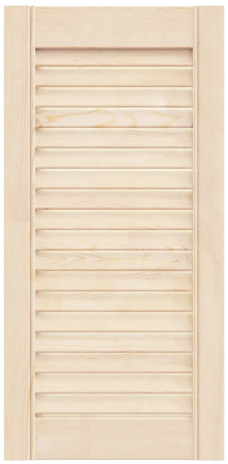 Дверь жалюзийная деревянная 294х605мм сосна сорт Экстра / Дверца жалюзи / Дверка для мебели