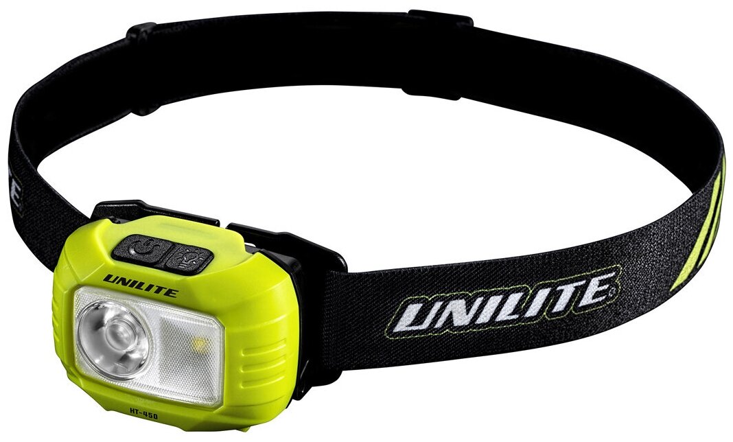 HT-450 - Налобный фонарь 450 Lm + 250 Lm CREE, 3xAAA, IP65 UNILITE