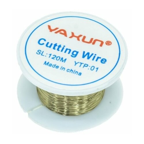 фото Струна для разборки сенсорных модулей (0.1 мм x 120 м), золото nobrand