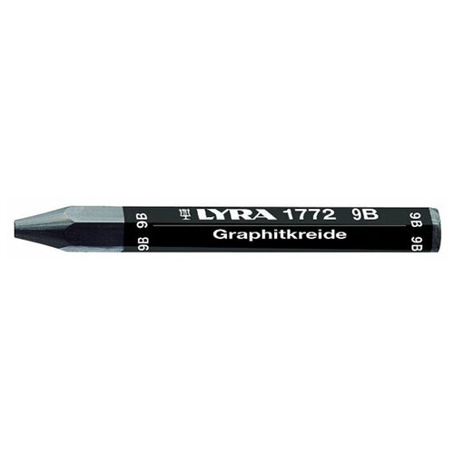 Мелок графитовый шестигранный Lyra Graphite Crayons нерастворимый 12 мм 9В 446₽