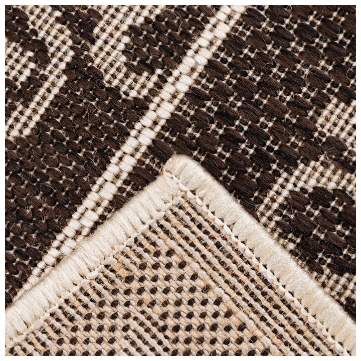 Придверный коврик Витебские ковры Циновка sz2870/a1/11, коричневый, 0.6 х 0.4 м - фотография № 2